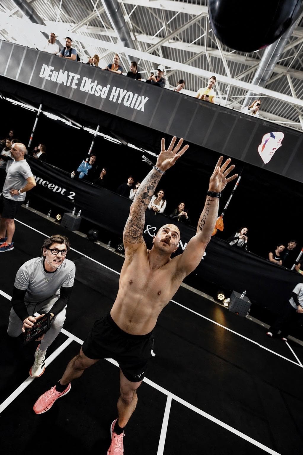 H. Batuhan Oztemel competing in HYROX